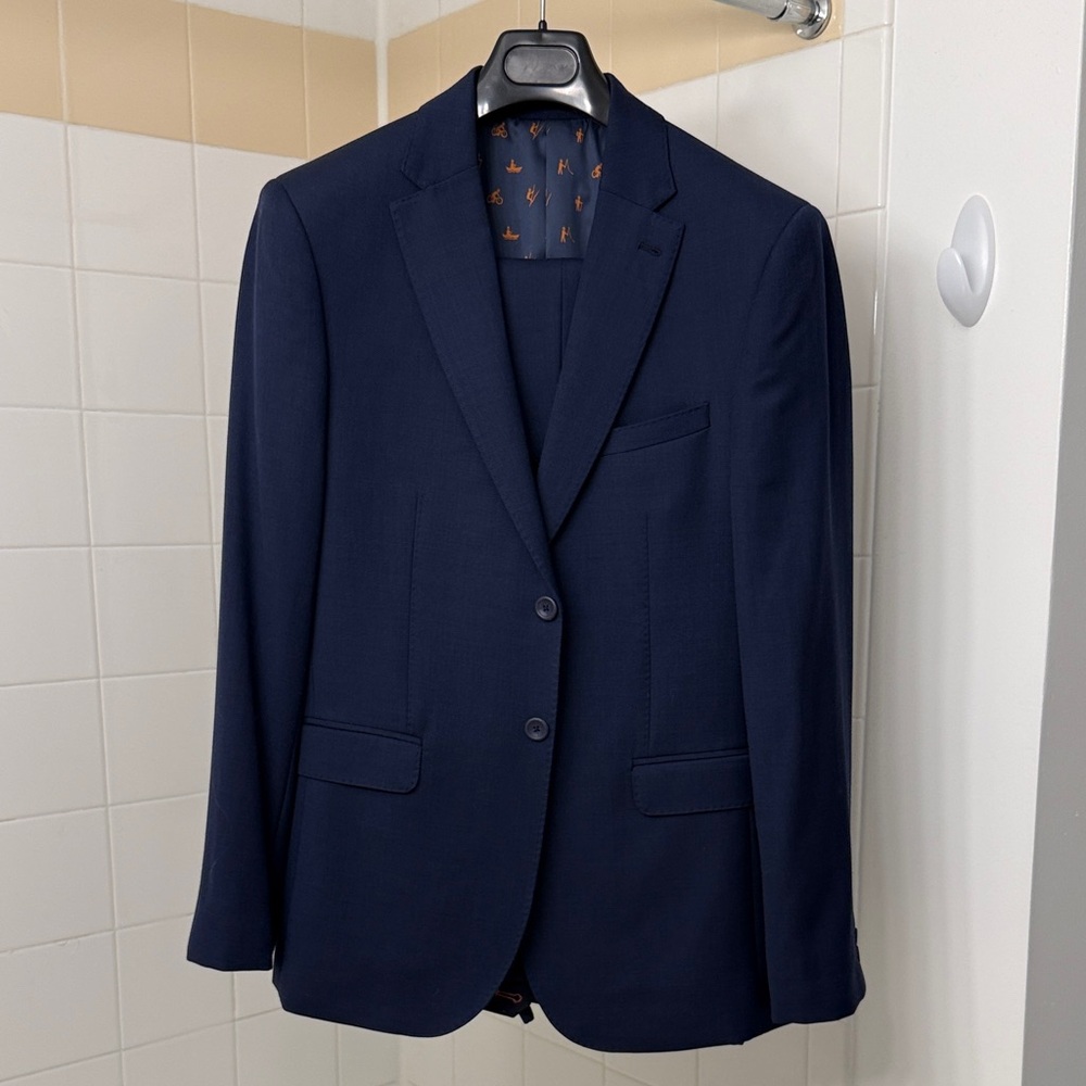 Ted Baker Navy Blue Suit